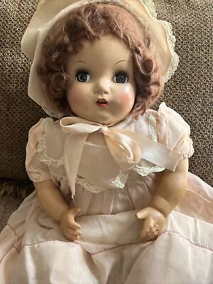Antique Composition Head- Cloth Body- Rubber Arms/Legs- Unmarked Baby Doll Sleep • $69.99
