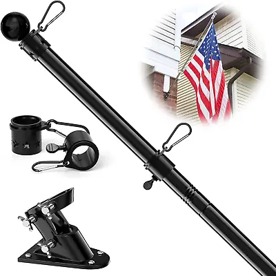 5  Heavy Duty Flag Pole Kit: Outdoor Mount 3X5 Flags For House Boat RV Truck • $20.97