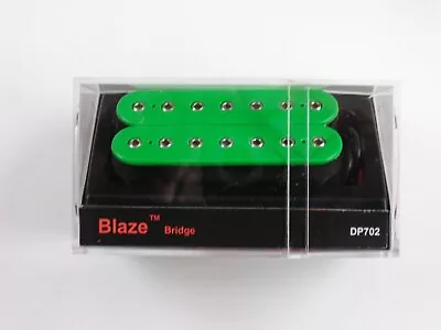 DiMarzio Blaze 7 String Bridge Humbucker Green W/Chrome Poles DP 702 • $116