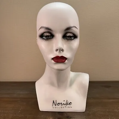 Vintage NORIKO Wig Mannequin Fiberglass Head Painted Makeup 15” • $65