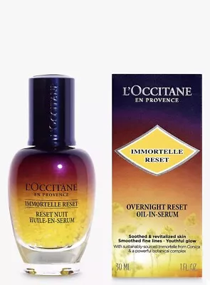 Loccitane Immortelle Overnight Reset Oil-In-Serum 30 Ml - NEW - BOXED • £34.99