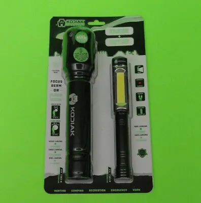 NEW Kodiak 4200 Lumens LED Tactical Flashlight + 480 Lumens Magnetic Pen Light • $29.99