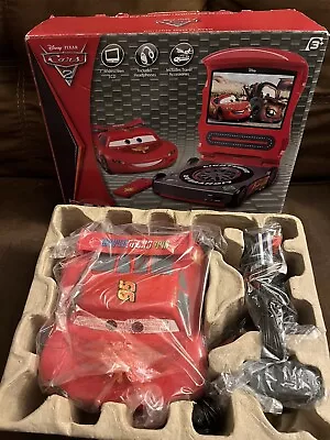 Disney CARS Lightning McQueen 7  LCD Portable DVD Player & Remote CIB For PARTS • $59.99