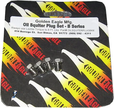 GOLDEN EAGLE Oil Squirter Plug Set OILSQUIRTERPLUGBXX B16A B18C B17 • $19.98