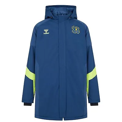 £50 • Buy Hummel Hashtag United Core Bench Jacket Mens Gents Licensed Managers Coat Top