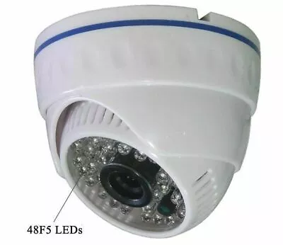 Sunvision 800TVL Indoor HD Dome Camera 1/4” CMOS 3.6mm Lens 48 IR LEDs (94B) • $18.82