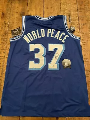 Ron Artest Signed Los Angeles Blue Meta World Peace Basketball Jersey (Beckett) • $1.25