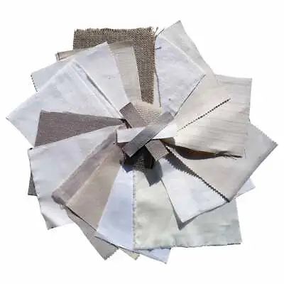 Sustainable Hemp Fabric Sample Swatches | A5 Samples | Hemp Cotton Bamboo • £1.45