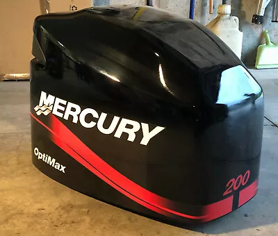  Red Mercury 200 Hp Optimax Outboard Engine Decals Sticker Graphics Reproduction • $87.99