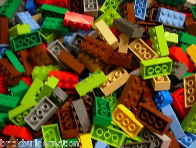 $13.99 • Buy ☀️50 X LEGO 2x4 BRICKS MIX LEGOS ALL COLORS HUGE BULK LOT PARTS PIECES @ RANDOM
