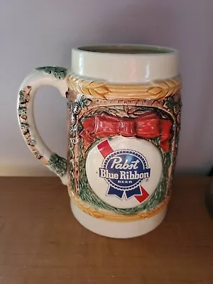 1985 Pabst Blue Ribbon Beer Holiday Stein - King Gambrinus - Made In Japan • $9.99