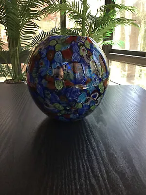 Millefiori Style Art Glass Bowl • $59.99