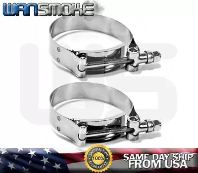 2x 3  Inch T Bolt Clamp Stainless Steel Intake Turbo Intercooler Hose Tubing • $9.50