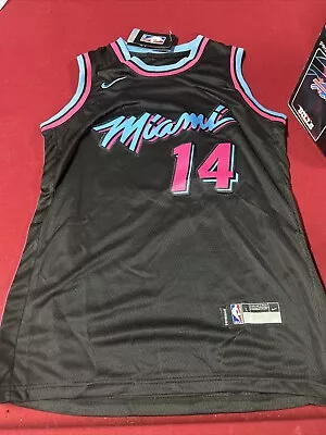 Youth Size L Tyler Herro #14 Miami Heat NBA Miami Vice Nike Swingman Jersey • $21.50