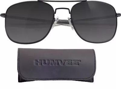 Humvee Military Sunglasses Black Spring-Loaded Flexibility UV-Polarized Lens • $25.79