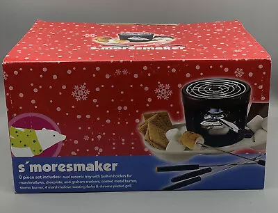 S’mores Maker Indoor Outdoor 8 Peice Ceramic Set New • $12.05