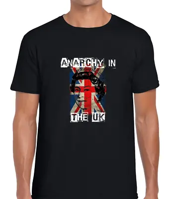 Union Jack Anarchy Mens T Shirt Cool Punk Rock Anarchy In The Uk Retro Fashion • £8.99