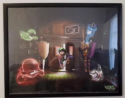 Luigi's Mansion Dark Moon - Glow In The Dark Club Nintendo Exclusive Poster • $40