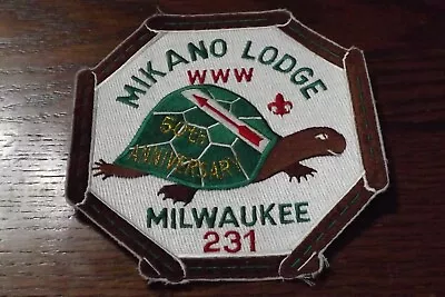 Boy Scout Jacket Patch Jp Oa Mikano Lodge 231 50th Anniversary 6.25  • $10