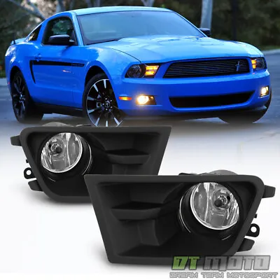 Glass Lens 2010 2011 2012 Ford Mustang Bumper Fog Lights Driving Lamp Left+Right • $68.99