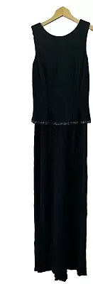 Scott McClintock Dress Women’s Size 8 Black Sparkle Long Formal Party Vintage • $35
