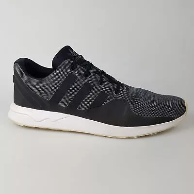 Men's ADIDAS 'ZX Flux Adv Tech' Sz 13 US Runners Shoes Black | 3+ Extra 10% Off • $38.49