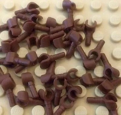 Lego Lot Of 10 Reddish Brown Colored Mini Figure Hands 983 • $4.99