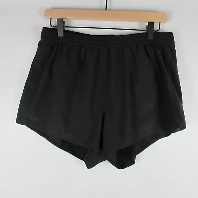 Mountain Hardwear Shorts Men Medium Black Athletic Running Lined Pockets Reflect • $28.95