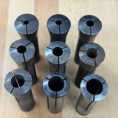9 Pc R8 Collet Set 1/4  To 3/4  Bridgeport Mill Machinist Tools Chuck  Holder • $75