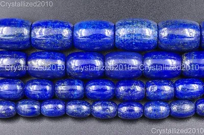 Natural Lapis Lazuli Gemstone Drum Spacer Loose Beads 6mm 8mm 10mm 12mm 15.5  • $7.28