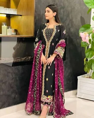 Salwar Kameez Party Wear Dress Designer Wedding Pakistani Bollywood Readymade • £57.20