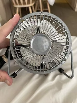 PMX 4  Personal Metal Portable Adjustable Electric Mini Fan Model HVRA-4D • $20.95