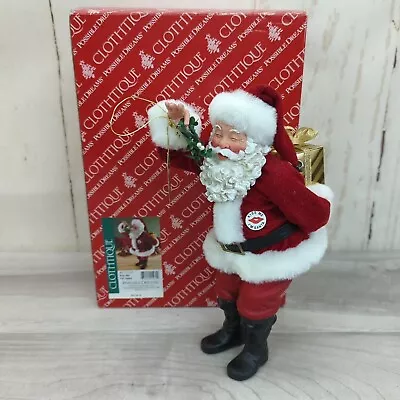 Possible Dreams Clothtique Collection Kiss Me I'm Santa Figurine  Christmas  • $28.99