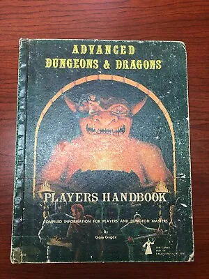 Advanced Dungeons & Dragons Players Handbook 1979 3rd Printing TSR Gygax • $85