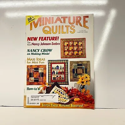 Miniature Quilts Vintage Magazines 1995 30+ Patterns Designs Back Issues #20 • $9.99