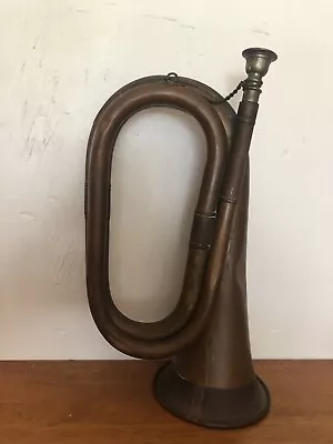 Vintage Copper & Brass Military Bugle Fox Horn Hunting • $39.95