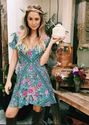 $180 • Buy Spell And The Gypsy Play Dress - Teal Babushka XS