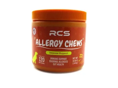 Seasonal Allergy Immune DOG CHEWS Itchy Skin Relief OMEGA-3 Vitamin C Gut Health • $37.99