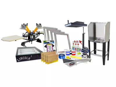 £1669.24 • Buy Diy 4 Color Shocker Screen Printing Kit - Flash Dryer, Exposure Unit, Wash Booth