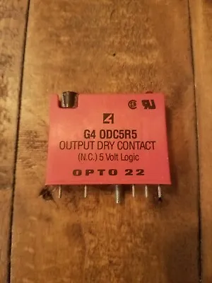 Relay Opto 22 G4 ODC5R5 Output Dry Contact N.C. 5 V Logic • $14.99