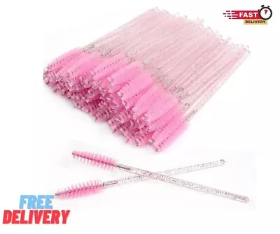 Disposable Mascara Wands Eyelash Brushes Lash Brow Extension Spoolie Applicator • £1.29