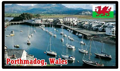 £2.45 • Buy Porthmadog, Wales  - Souvenir Novelty Fridge Magnet / Sights / Flag / Gifts