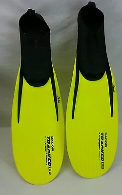Dacor Tracker Snorkeling Diving Fin Flippers 44-45 US 9.5 10.5 Neon Yellow Black • $24.95