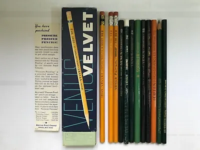 12 Vintage American/venus Pencils: Velvet Forum Scribbler Carbon Venus • $22.99