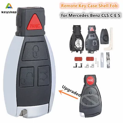 $15.90 • Buy Upgraded 3+1 Button Smart Remote Key Case Shell Fob For Mercedes Benz CLS C E S