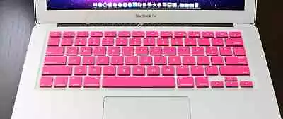 2 Pink Silicone Keyboard Cover Skin For Apple Macbook Pro MAC 13 15 17 Air 13 • $1.99