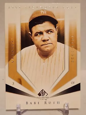 2004 SP Legendary Cuts #5 Babe Ruth Yankees • $1.79