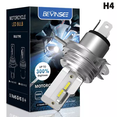 For Honda CB1000R 2011-16 CB300F 2015-18 H4 9003 Motorcycle LED Headlight Bulb • $13.99