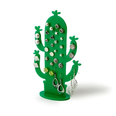 Cactus Earring Display Stand Acrylic Stud Earring Holder Jewellery Rack Plant Lo • £6.20