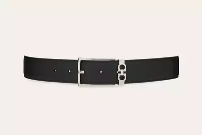 Salvatore Ferragamo Reversible Black Brown Gancini Leather Belt OS • $249